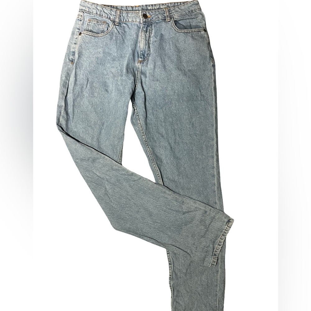 Noisy May Light Blue Boyfriend Jeans - Picture 2 of 12